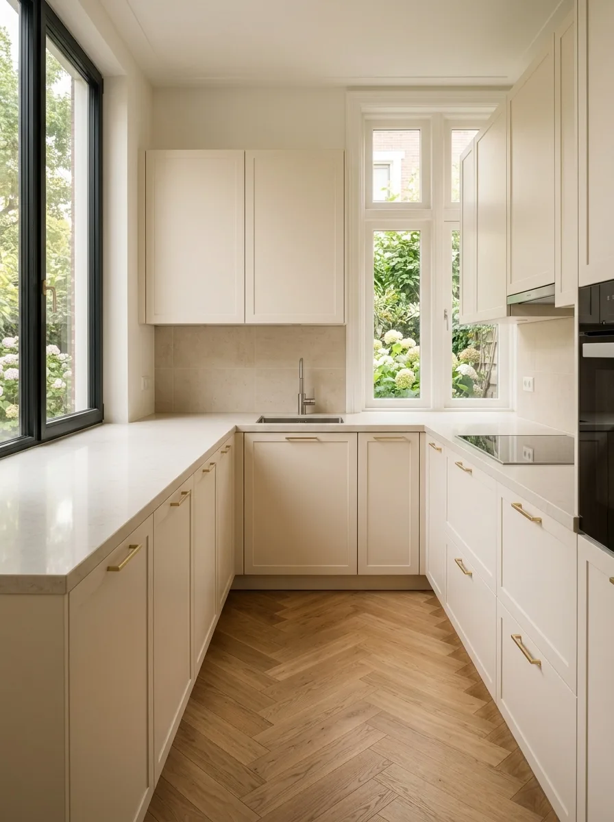 Tijdloze keuken in magnolia met rustige uitstraling
